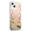 Guess iPhone 13 Mini Liquid Glitter Paisley (GUHCP13SLFLSD) hátlap, tok, arany