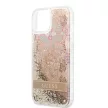 Guess iPhone 13 Mini Liquid Glitter Paisley (GUHCP13SLFLSD) hátlap, tok, arany