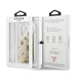 Guess GUHCP13SLGPEGO iPhone 13 mini 5.4" hátlap, tok Peony Liquid Glitter, arany