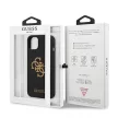 Guess GUHCP13SLS4GGBK iPhone 13 mini 5.4" hátlap, tok Silicone 4G Logo, fekete