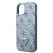 Guess GUHCP13SP4TPB iPhone 13 mini 5.4" hátlap, tok 4G Triangle Logo Cardslot, kék
