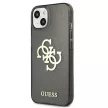 Guess GUHCP13SPCUGL4GBK iPhone 13 mini 5.4" hátlap, tok Glitter 4G Big Logo, fekete