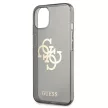 Guess GUHCP13SPCUGL4GBK iPhone 13 mini 5.4" hátlap, tok Glitter 4G Big Logo, fekete