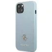 Guess Saffiano 4G Small Metal Logo hátlap, tok iPhone 13 mini, kék
