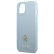 Guess Saffiano 4G Small Metal Logo hátlap, tok iPhone 13 mini, kék