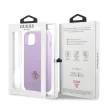 Guess GUHCP13SPS4MU iPhone 13 mini 5.4" hátlap, tok Saffiano 4G Small Metal Logo, lila