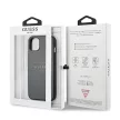Guess GUHCP13SPSASBGR Saffiano Strap iPhone 13 mini 5.4", szürke