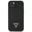 Guess GUHCP13SPSATLK iPhone 13 mini 5,4 " hátlap, tok SaffianoTriangle Logo, fekete