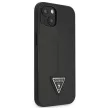 Guess GUHCP13SPSATLK iPhone 13 mini 5,4 " hátlap, tok SaffianoTriangle Logo, fekete