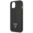 Guess GUHCP13SPSATLK iPhone 13 mini 5,4 " hátlap, tok SaffianoTriangle Logo, fekete