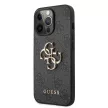 Guess iPhone 13 Pro Max Big 4G Metal Logo (GUHCP13X4GMGGR) hátlap, tok, sötétszürke