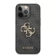 Guess iPhone 13 Pro Max Big 4G Metal Logo (GUHCP13X4GMGGR) hátlap, tok, sötétszürke