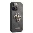 Guess iPhone 13 Pro Max Big 4G Metal Logo (GUHCP13X4GMGGR) hátlap, tok, sötétszürke