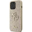 Guess GUHCP13XHG4SGD Glitter Script Big 4G iPhone 13 Pro Max 6.7", hátlap, tok, arany
