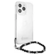 Guess GUHCP13XKPSBK iPhone 13 Pro Max 6.7", átlátszó hátlap, tok Pearl, fekete