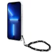 Guess GUHCP13XKPSBK iPhone 13 Pro Max 6.7", átlátszó hátlap, tok Pearl, fekete