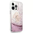 Guess GUHCP13XLG4GPI 4G Big Liquid Glitter iPhone 13 Pro Max 6,7", hátlap, tok, rózsaszín