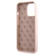 Guess GUHCP13XLSLMGLP iPhone 13 Pro Max 6.7" hátlap, tok Silicone Script Gold Logo, rózsaszín