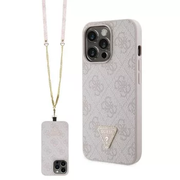   Guess GUHCP13XP4TDSCPP hátlap, tok iPhone 13 Pro Max 6.7" Crossbody 4G Metal Logo, rózsaszín