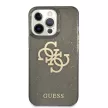 Guess iPhone 13 Pro Max Glitter 4G Big Logo (GUHCP13XPCUGL4GBK) hátlap, tok, fekete
