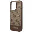 Guess GUHCP14LG4GLBR iPhone 14 Pro 6,1" hátlap, tok 4G Stripe Collection, barna