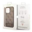 Guess GUHCP14LG4GLBR iPhone 14 Pro 6,1" hátlap, tok 4G Stripe Collection, barna
