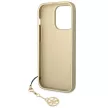Guess GUHCP14LGF4GBR iPhone 14 Pro 6.1 "a hátlap, tok 4G Charms Collection, barna