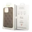 Guess GUHCP14LGF4GBR iPhone 14 Pro 6.1 "a hátlap, tok 4G Charms Collection, barna