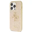 Guess GUHCP14LHG4SGD hátlap, tok iPhone 14 Pro Glitter Script Big 4G, arany