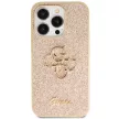 Guess GUHCP14LHG4SGD hátlap, tok iPhone 14 Pro Glitter Script Big 4G, arany
