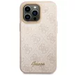 Guess GUHCP14LHG4SHP 4G Vintage Gold Logo iPhone 14 Pro 6,1", hátlap, tok, rózsaszín