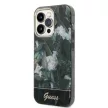 Guess GUHCP14LHGJGHA iPhone 14 Pro 6.1" hátlap, tok Jungle Collection, zöld