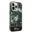 Guess GUHCP14LHGJGHA iPhone 14 Pro 6.1" hátlap, tok Jungle Collection, zöld