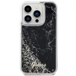 Guess GUHCP14LLCSGSGK iPhone 14 Pro 6.1" hátlap, tok Liquid Glitter Marble, fekete