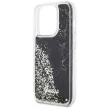 Guess GUHCP14LLCSGSGK iPhone 14 Pro 6.1" hátlap, tok Liquid Glitter Marble, fekete