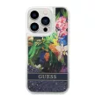 Guess iPhone 14 Pro Flower Liquid Glitter (GUHCP14LLFLSB) hátlap, tok, színes