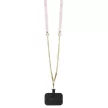 Guess GUHCP14LP4TDSCPP hátlap, tok iPhone 14 Pro Crossbody 4G Metal Logo, rózsaszín