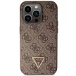 Guess GUHCP14LP4TDSCPW hátlap, tok iPhone 14 Pro Crossbody 4G Metal Logo, barna