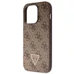 Guess GUHCP14LP4TDSCPW hátlap, tok iPhone 14 Pro Crossbody 4G Metal Logo, barna