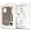 Guess GUHCP14LP4TDSCPW hátlap, tok iPhone 14 Pro Crossbody 4G Metal Logo, barna