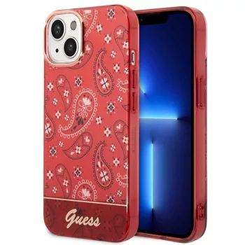   Guess GUHCP14MHGBNHR Bandana Paisley iPhone 14 Plus/15 Plus 6.7" hátlap, tok, piros