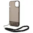 Guess GUHCP14MHGCOHK iPhone 14 Plus 6,7 " hátlap, tok Translucent Pearl Strap, fekete