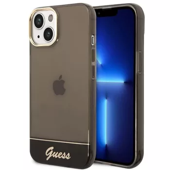   Guess GUHCP14MHGCOK Translucent iPhone 14 Plus/15 Plus 6.7", hátlap, tok, fekete