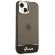 Guess GUHCP14MHGCOK Translucent iPhone 14 Plus/15 Plus 6.7", hátlap, tok, fekete