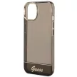 Guess GUHCP14MHGCOK Translucent iPhone 14 Plus/15 Plus 6.7", hátlap, tok, fekete