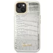 Guess GUHCP14MHGCRHS iPhone 14 Plus 6.7 " hátlap, tok Croco Collection, ezüst