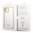 Guess GUHCP14MHGCRHS iPhone 14 Plus 6.7 " hátlap, tok Croco Collection, ezüst