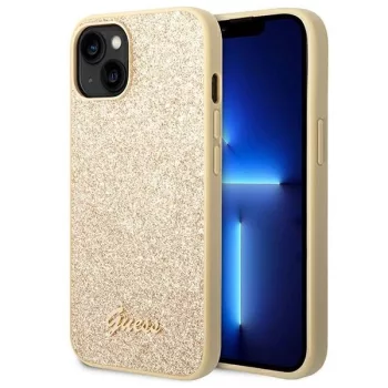   Guess GUHCP14MHGGSHD Glitter Script iPhone 14 Plus/15 Plus 6.7", tok, arany