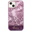 Guess GUHCP14MHGPLHF iPhone 14 Plus 6.7" hátlap, tok Porcelain Collection, rózsaszín