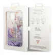 Guess GUHCP14MLFLSU Flower Liquid Glitter iPhone 14 Plus/15 Plus 6.7", hátlap, tok, lila